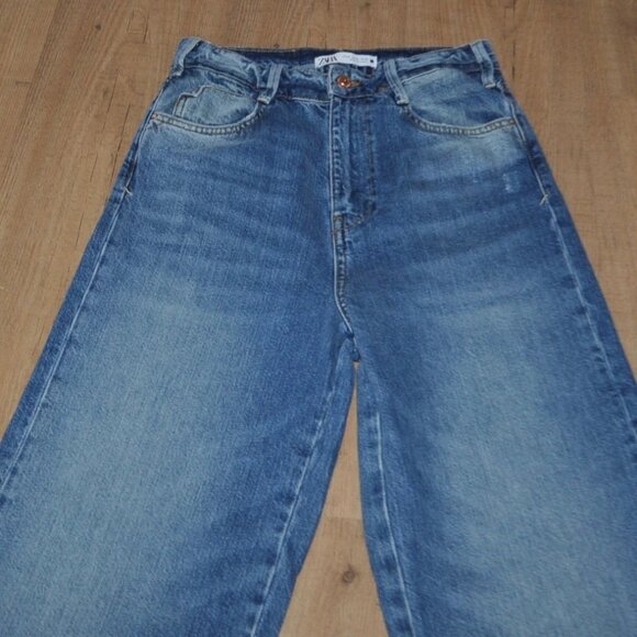 ZARA women's blue jeans size 4 - Picture 3 of 3